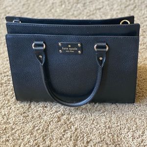 Black Kate Spade Messenger Purse
